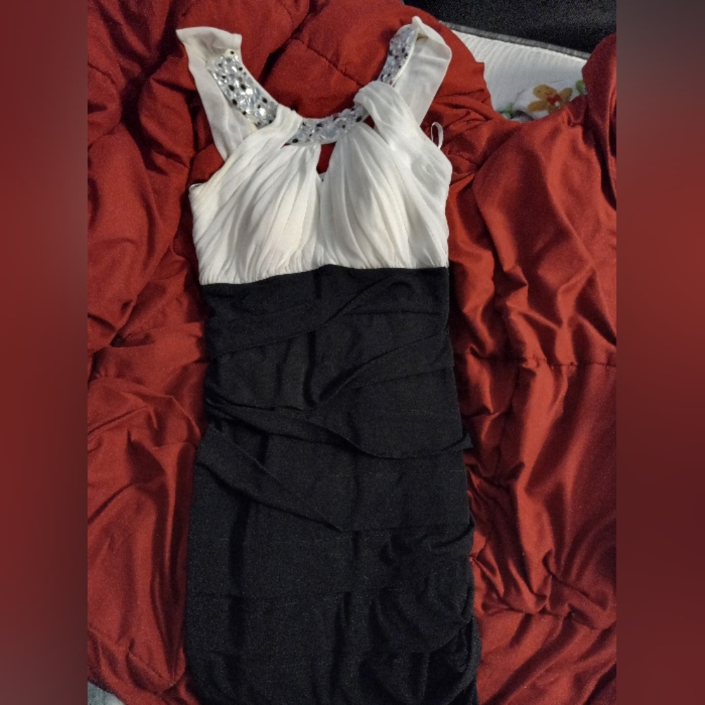 Black and white dress